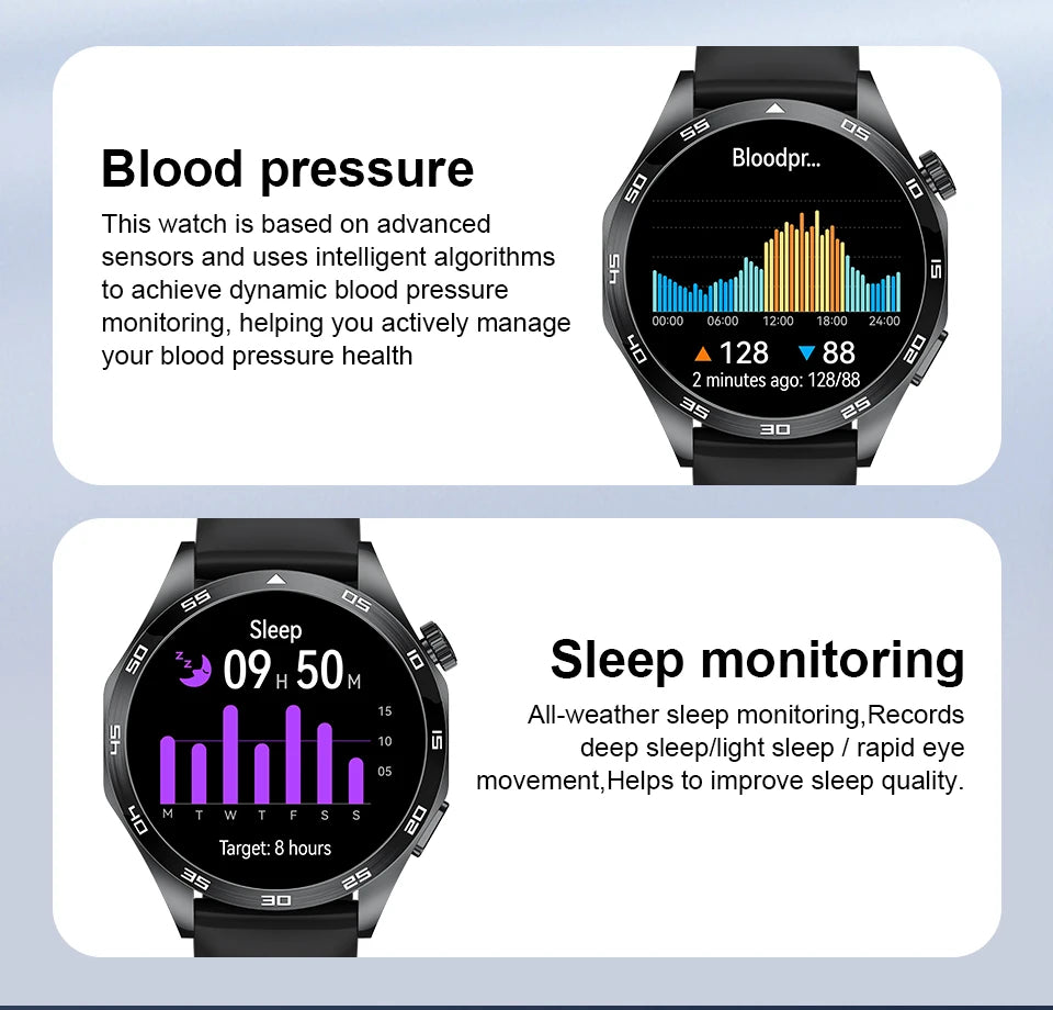 Nuevo Reloj Inteligente GT4Pro 2026 para Android e iOS, con NFC, Rastreador GPS, Pantalla AMOLED HD de 360*360, Monitor de Ritmo Cardíaco, Llamadas Bluetooth