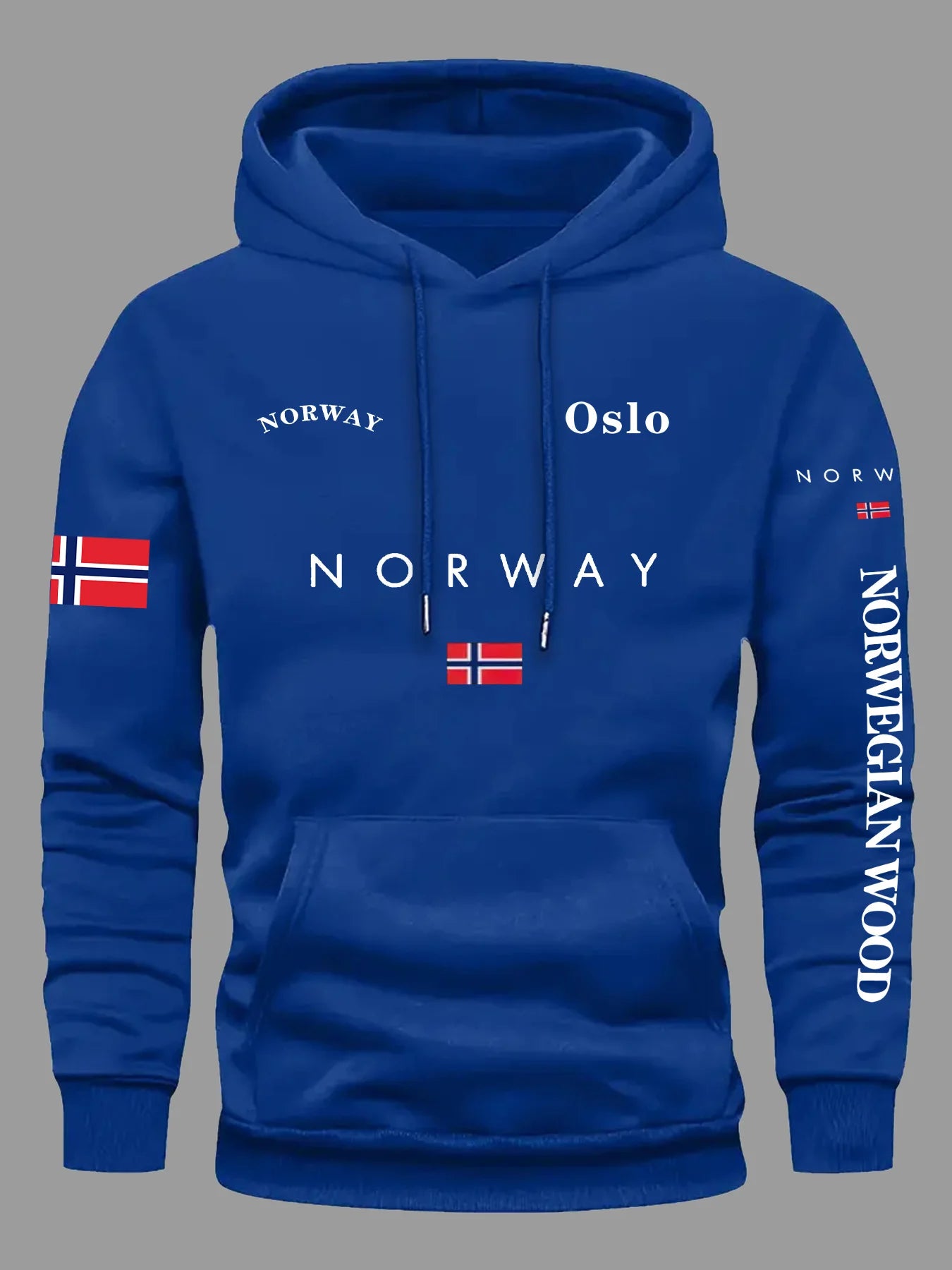 Buzo con Capucha Bandera de Noruega – Unisex Deportivo