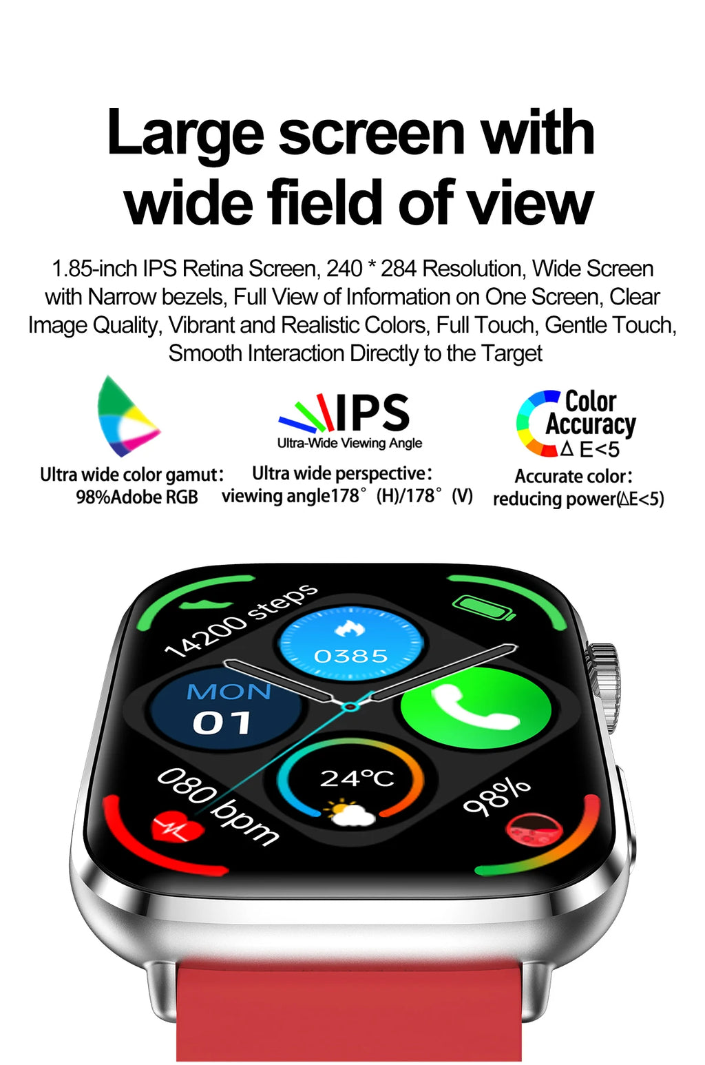 Reloj Inteligente NFC Salud Femenina AMOLED
