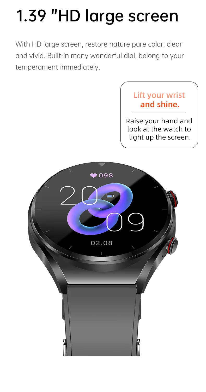 GEJIAN Reloj Inteligente ECG HRV IP67