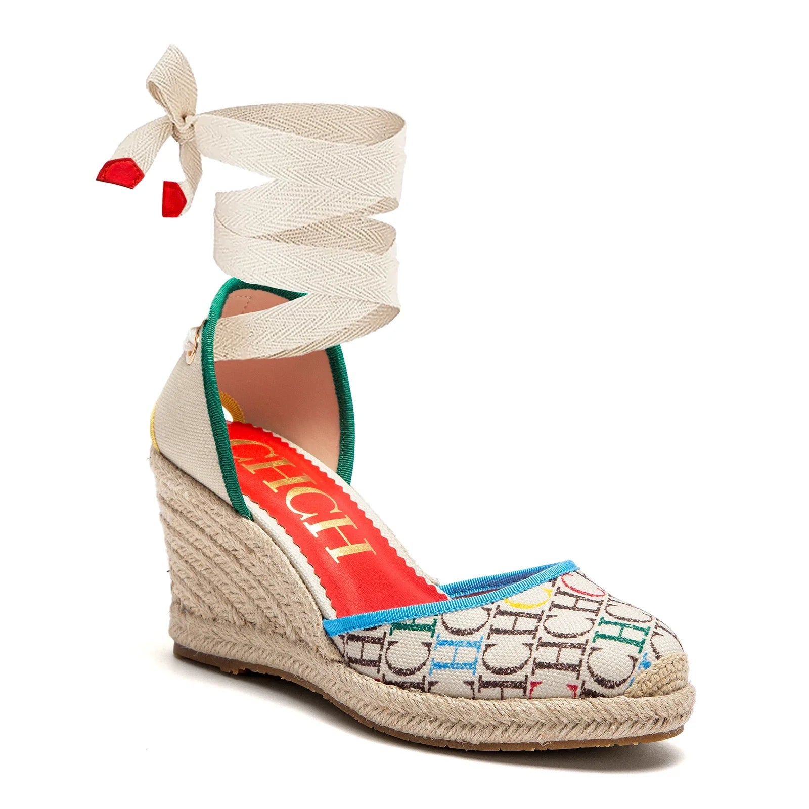 Sandalias Alpargata Mujer Cuña 8cm | Punta Cerrada Correa Tobillo