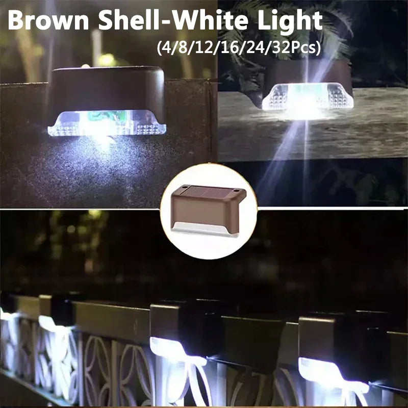 Luces Solares LED Impermeables para Jardín Patio y Escaleras