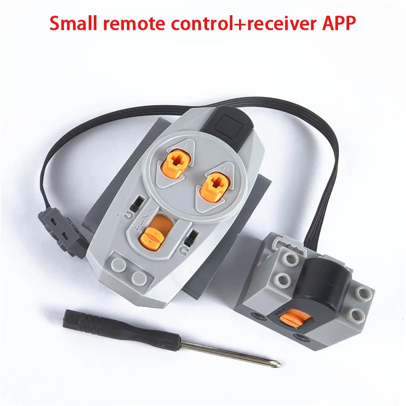 Bloques de construcción electrónicos técnicos, accesorios de reacondicionamiento MOC, micromotor, piezas de funciones de potencia RC, bloques de coche DIY creativos, juguetes para niños