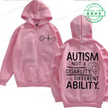 Buzo con Capucha Unisex Autismo | Cremallera Completa