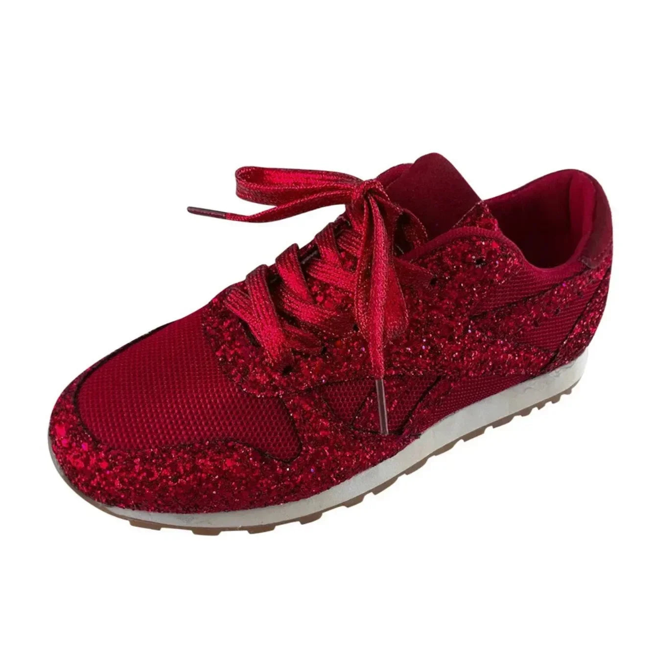 2025 nuevas zapatillas planas para mujer, zapatos vulcanizados ostentosos informales, zapatos de malla con cordones para mujer, zapatos de plataforma de talla grande a la moda para exteriores para mujer