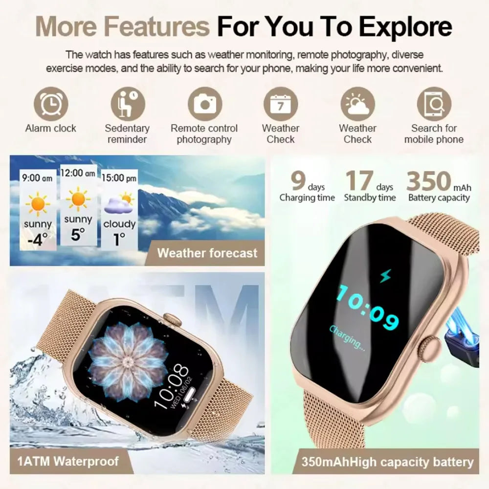 Reloj Inteligente Mujer Esferas Personalizables