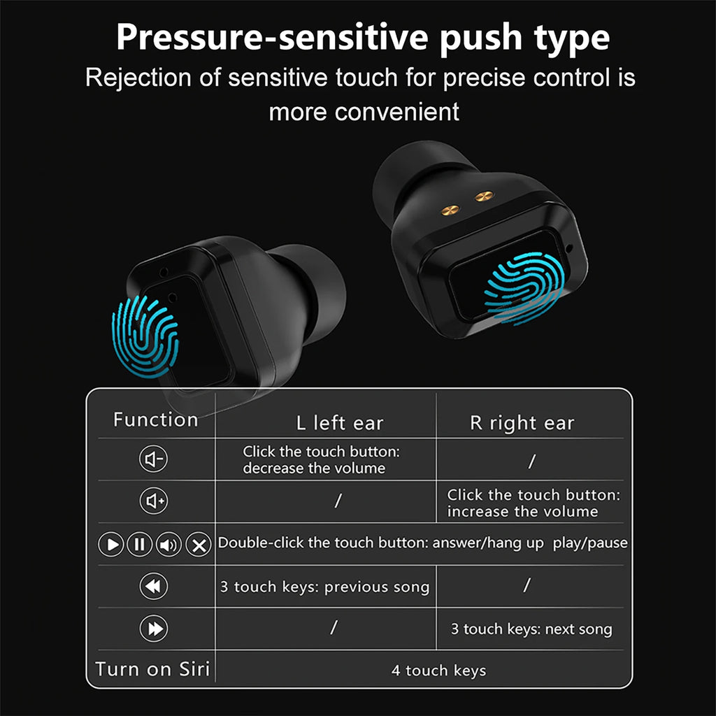 Reloj inteligente TWS con auriculares para hombre y mujer, función NFC, rastreador deportivo, Monitor de ritmo cardíaco, reducción de ruido, reloj inteligente