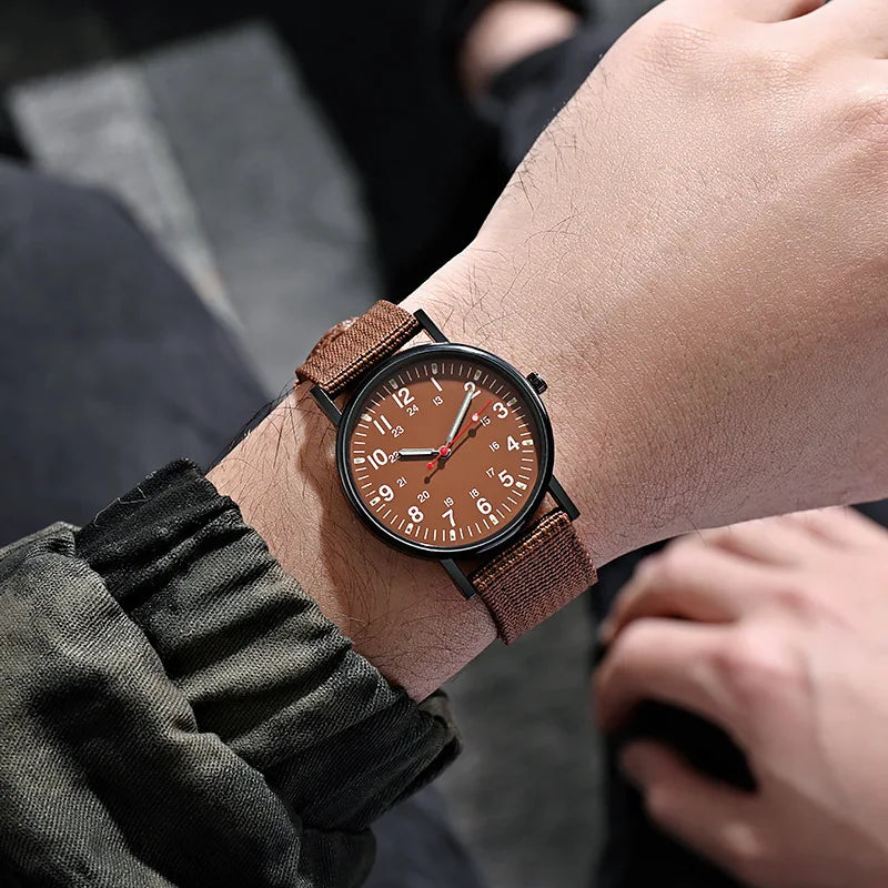Relojes de moda para hombre, marca de lujo, reloj de cuarzo a la moda para hombre, manecillas luminosas, reloj masculino con esfera grande, reloj de pulsera resistente al agua para hombre