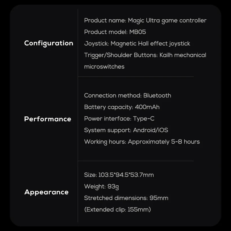 Controlador de Juegos Móviles Memo MB05, Joystick Hall, Disparo Especial, Combo para Android, Periféricos para Juegos Móviles, Gamepad Valorant