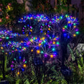 Lámpara Solar de Jardín para Exteriores, Impermeable, Decorativa, Luces de Estrella Oscilantes para Patio, Césped, Camino, 2 Modos de Iluminación