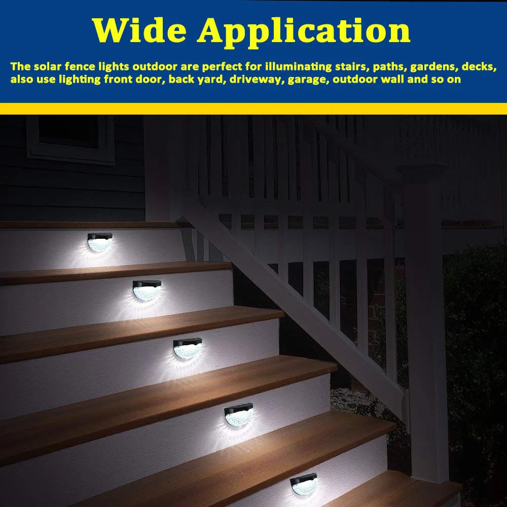 Luces Solares LED de Pared Exterior para Jardín Valla y Escaleras