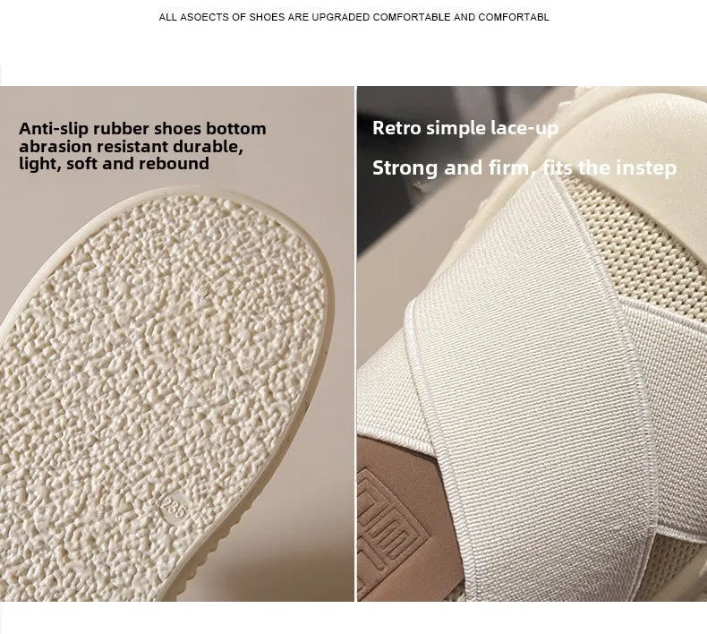 Zapatillas de Mujer Transpirables con Plataforma y Suela Gruesa