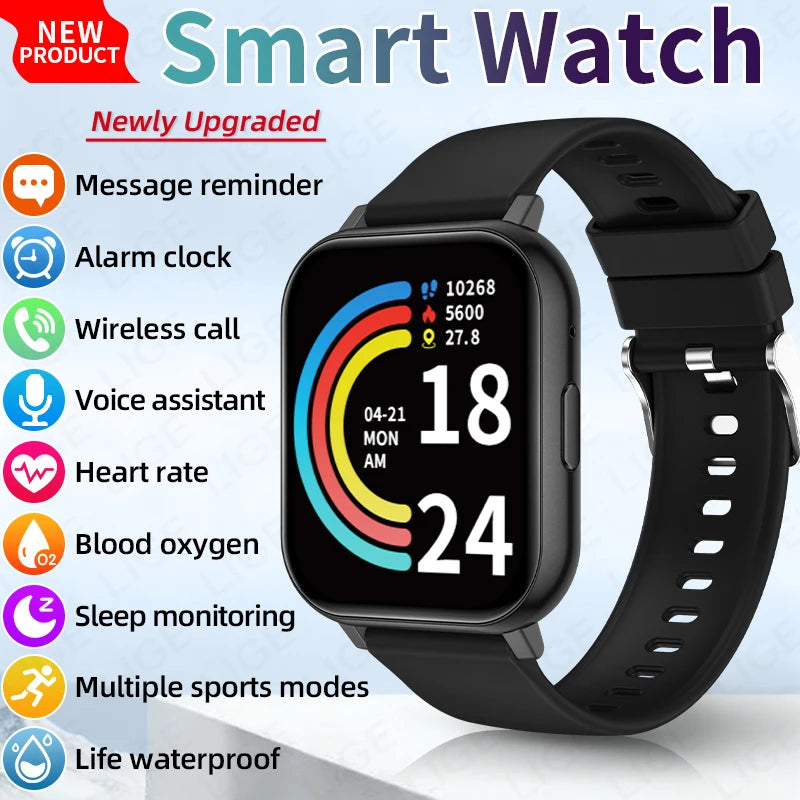 LIGE Reloj Inteligente HD 1.83 Deportivo