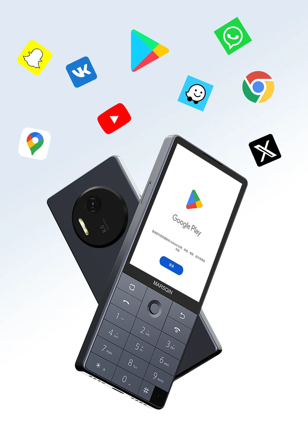 Nuevo teléfono inteligente Qin F25, Google Play, Android 14, tarjetas SIM duales, 6GB + 128GB, 2700mAh, WIFI Bluetooth, pantalla táctil de 3,54 pulgadas, MTK8786