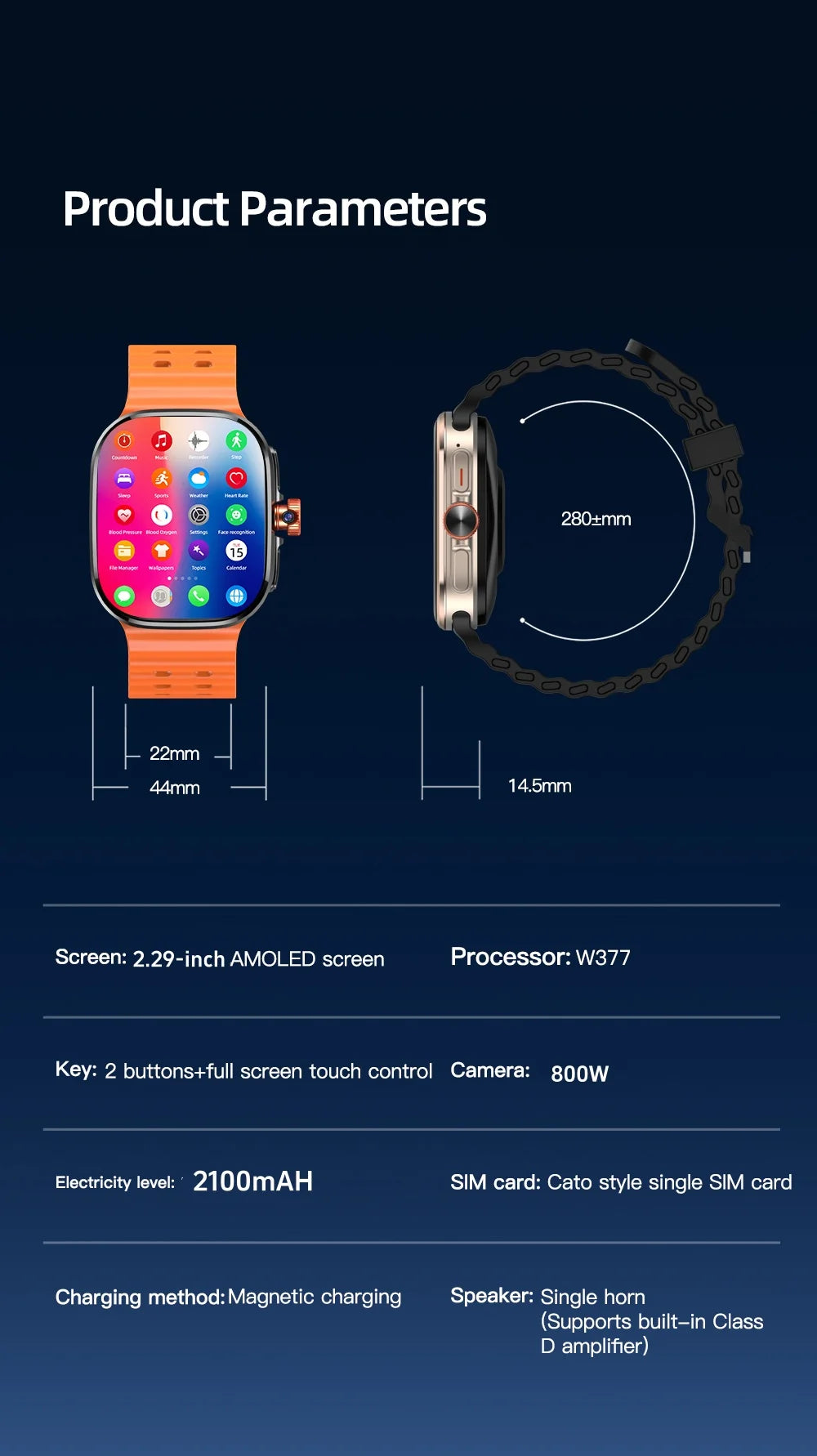 Reloj Inteligente M99 5G Android Cámara