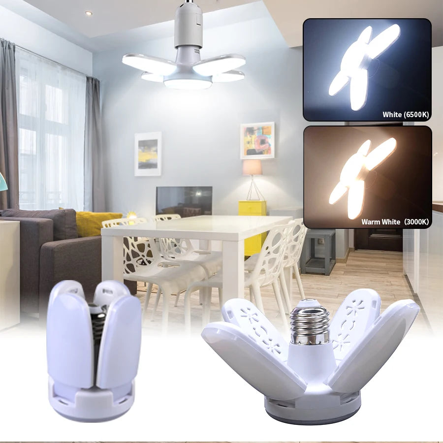 Bombilla LED Plegable E27 para el Hogar y Garaje