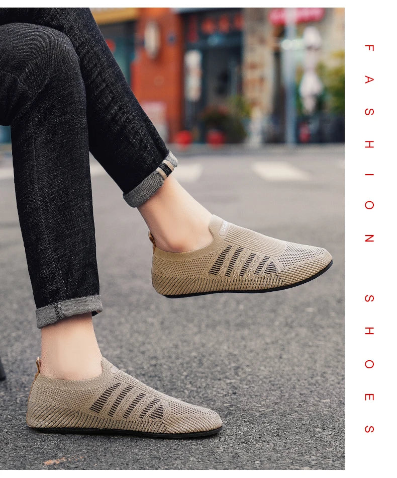 YRZL, mocasines de malla para hombre, mocasines para conducir, zapatos planos con parte inferior fina para caminar, mocasines informales antideslizantes transpirables, zapatos de verano para hombre