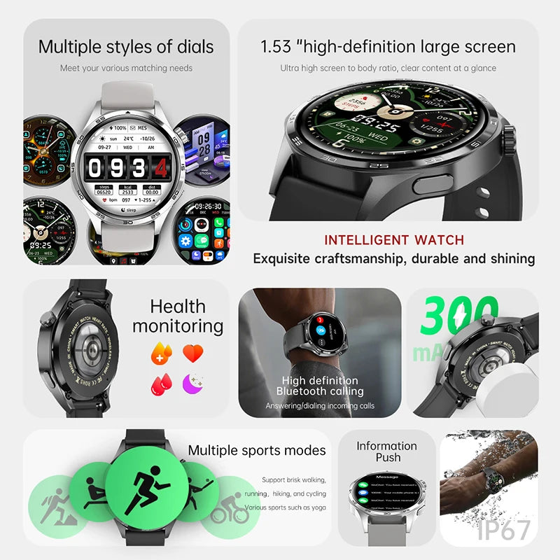 Reloj Inteligente 5 Pro con AMOLED, GPS, NFC, Brújula y Llamadas Bluetooth