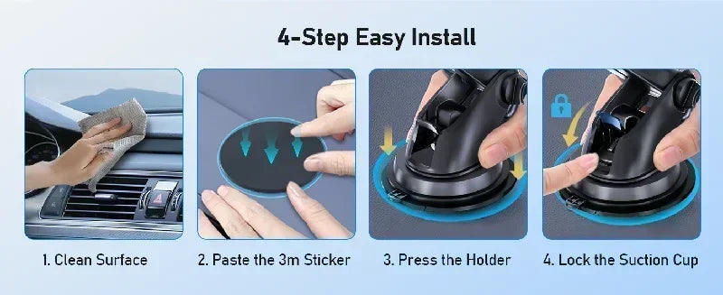 360 °   Soporte Universal para Teléfono Móvil en el Parabrisas del Coche, Soporte para Celular en el Tablero, con Ventosa, para iPhone 17 16 15 Samsung Xiaomi