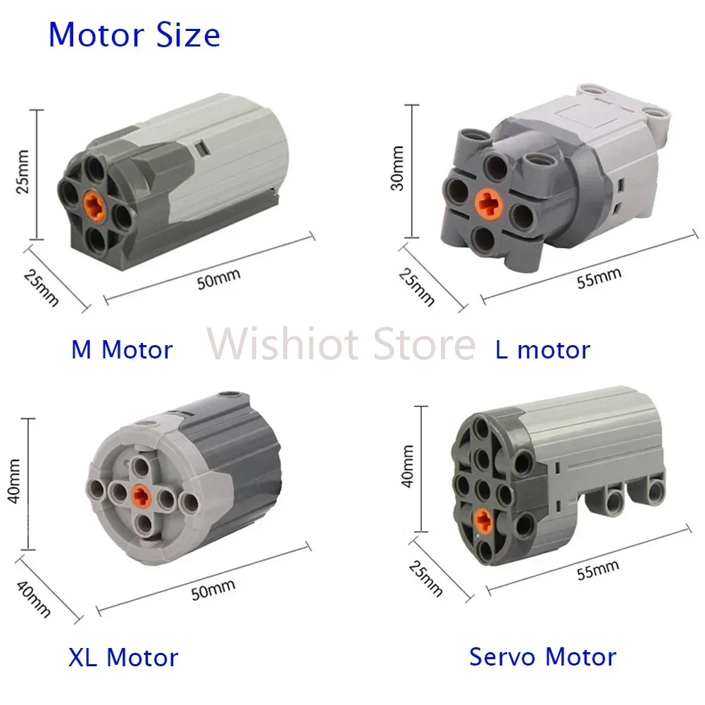 Funciones de energía técnica MOC compatibles con Legoeds, Motor M 8883, Control remoto modificado, grupo de energía, tren, caja de batería de litio 9686