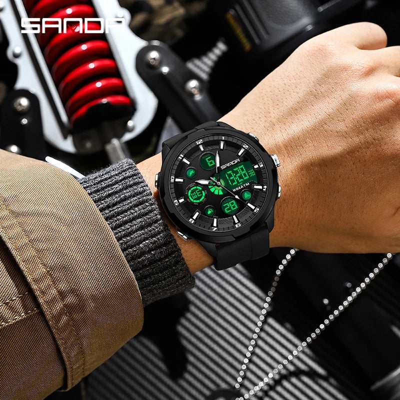 Reloj Militar Digital SANDA G Doble Pantalla para Hombre