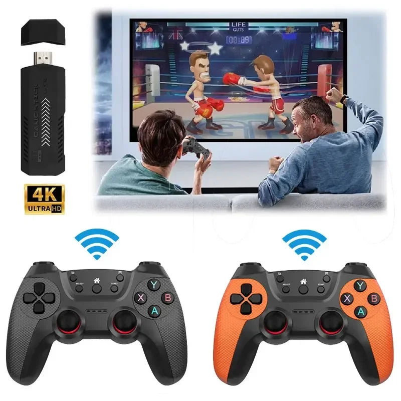 NUEVA Consola de Videojuegos X2 Ultra con Controles Inalámbricos Dobles de 2.4G, 4K HD, 30000 Juegos Retro, Biblioteca de 128G, Regalo de Navidad