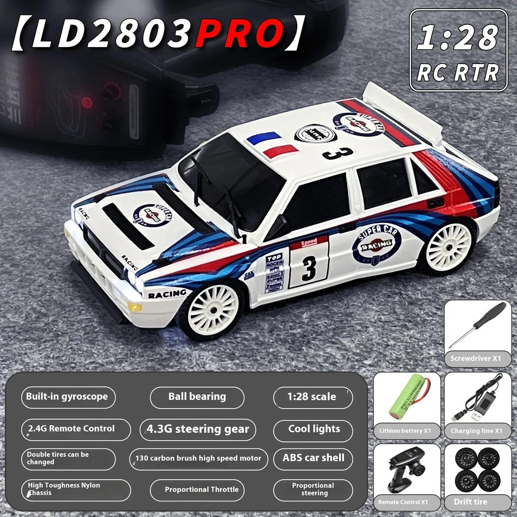 LDRC RC Drift Car 2801PRO 2802PRO 2803PRO 2804PRO 1/28 4WD con giroscopio totalmente proporcional acelerador y dirección coche Juguetes