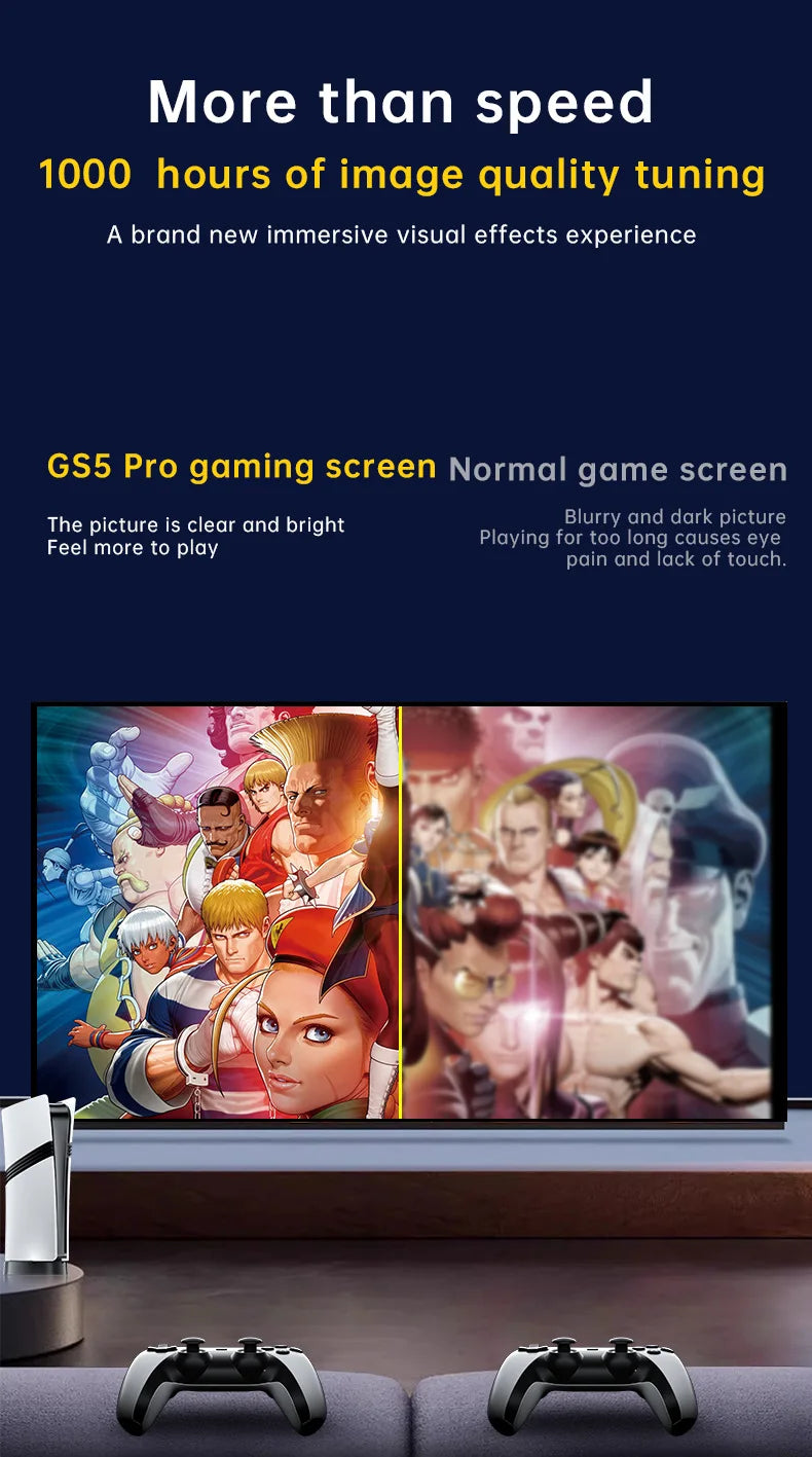 Nueva consola RS5 Pro Home TV Juegos Mini Consola NES Classic Retro PS Juegos de dos jugadores Kumite Juegos de cumpleaños Regalos de ocio Entretenimiento Juegos familiares