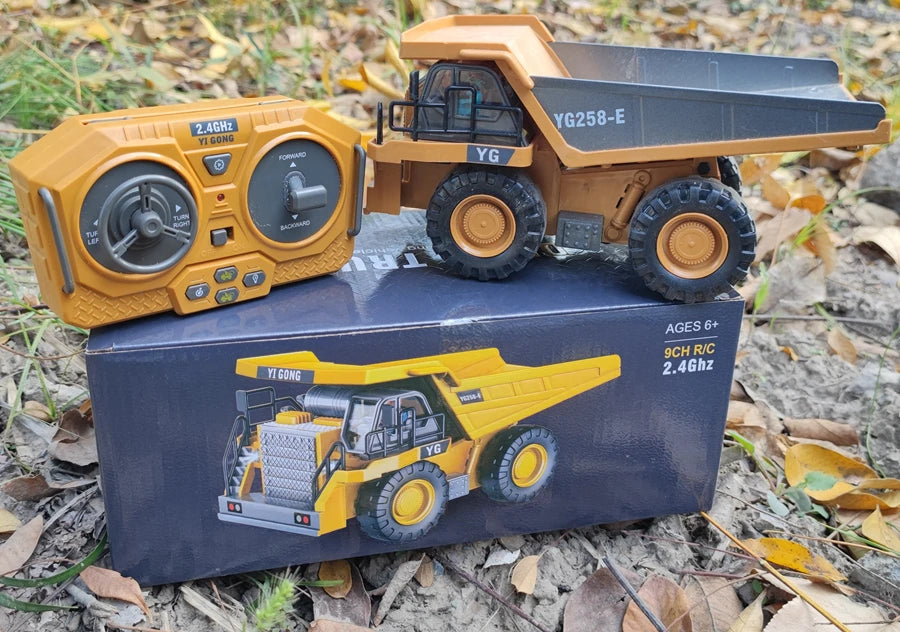 Excavadora, Volquete y Bulldozer RC 4WD con Control Remoto, Vehículos de Construcción