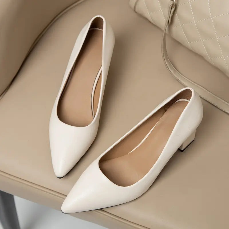 Zapatos de Tacón Fino Puntiagudo Charol para Mujer