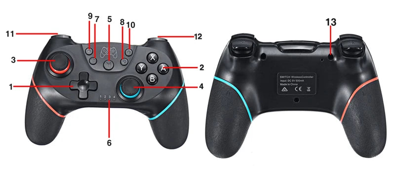 Control Inalámbrico Bluetooth para Nintendo Switch y OLED Lite, Control Remoto para PC, Joystick, Gamepad, Mando para Juegos de Computadora