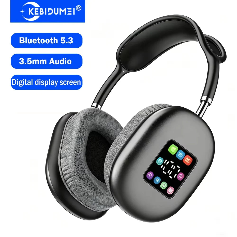 KEBIDUMEI Auriculares ANC Pantalla LED Digital