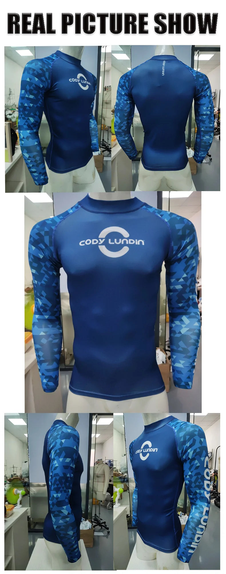 Camiseta de Compresión UV para Hombre, Surf y Natación
