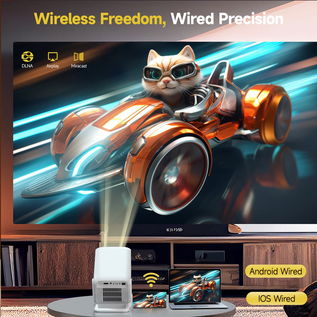 Magcubic HY310X 4K Mini proyector de enfoque automático con Full HD 1080P 420ANSI Android 11Keystone para proyector de soporte de cine al aire libre