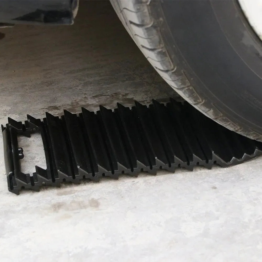 1/2 Piezas de Alfombrillas Antideslizantes para Autos, para Recuperación Todoterreno, para Arena, Barro, Nieve, para Desatascar Autos en Nieve, Hielo, Barro y Arena