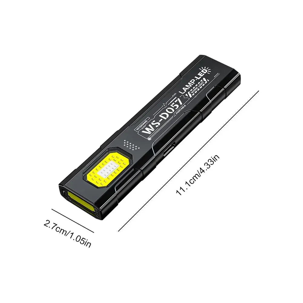 Llavero Linterna LED Mini Recargable Tipo C 550LM Portátil de Bolsillo