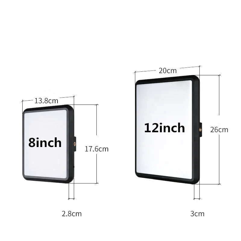 Panel de luz LED para fotografía y vídeo de 8/12 pulgadas, Kit de iluminación para estudio fotográfico para disparar transmisión en vivo Youbube con soporte para trípode