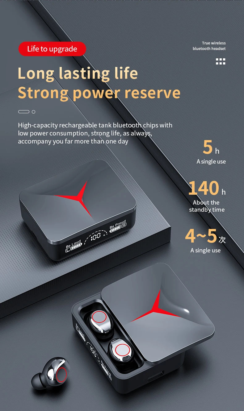 Auriculares Gaming Bluetooth 5.3 Control Táctil HiFi