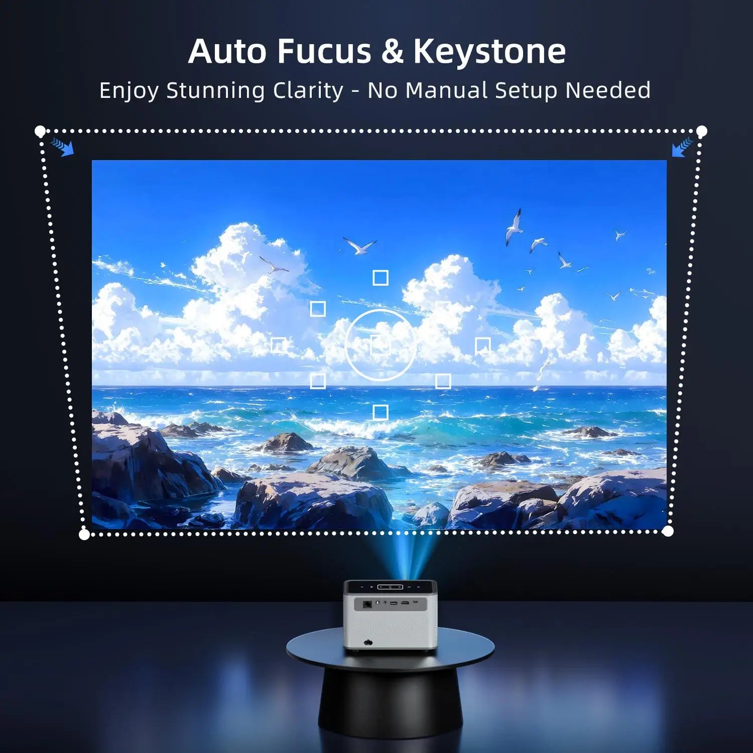 Proyector inteligente Xnano X3Pro nativo 720P Android 11 190ANS 4K decodifica doble WiFi BT5.0 cine portátil en casa