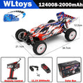 WLtoys 1/12 Autos RC 124008 124010 2.4G de Alta Velocidad   Coche de carreras teledirigido sin escobillas 4WD 60km/h, juguete para niños y adultos, regalo