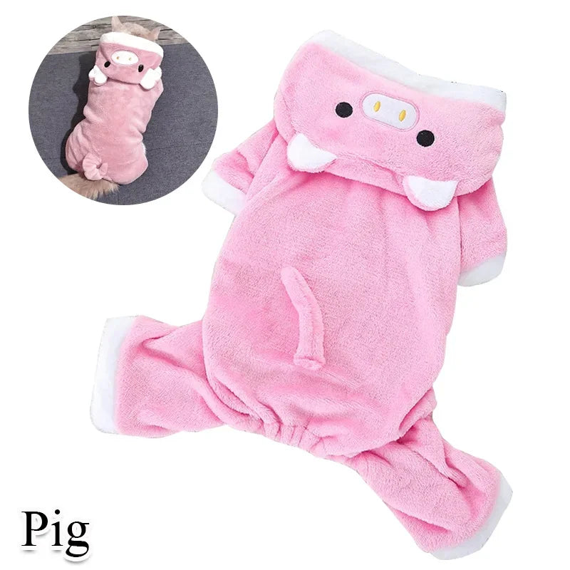 Disfraz Cosplay para Mascotas - Abrigo de Forro Polar para Perros y Gatos