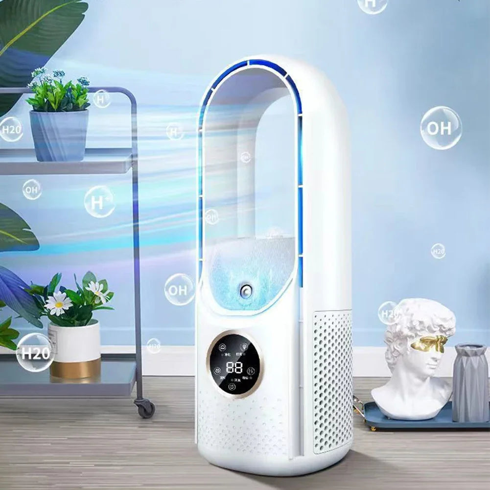 Enfriador de Aire USB Sin Aspas con 6 Velocidades y Temporizador