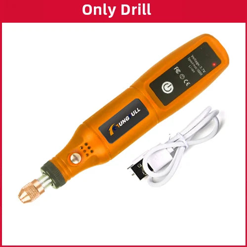 Mini Taladro Inalámbrico Rotativo y Grabado USB