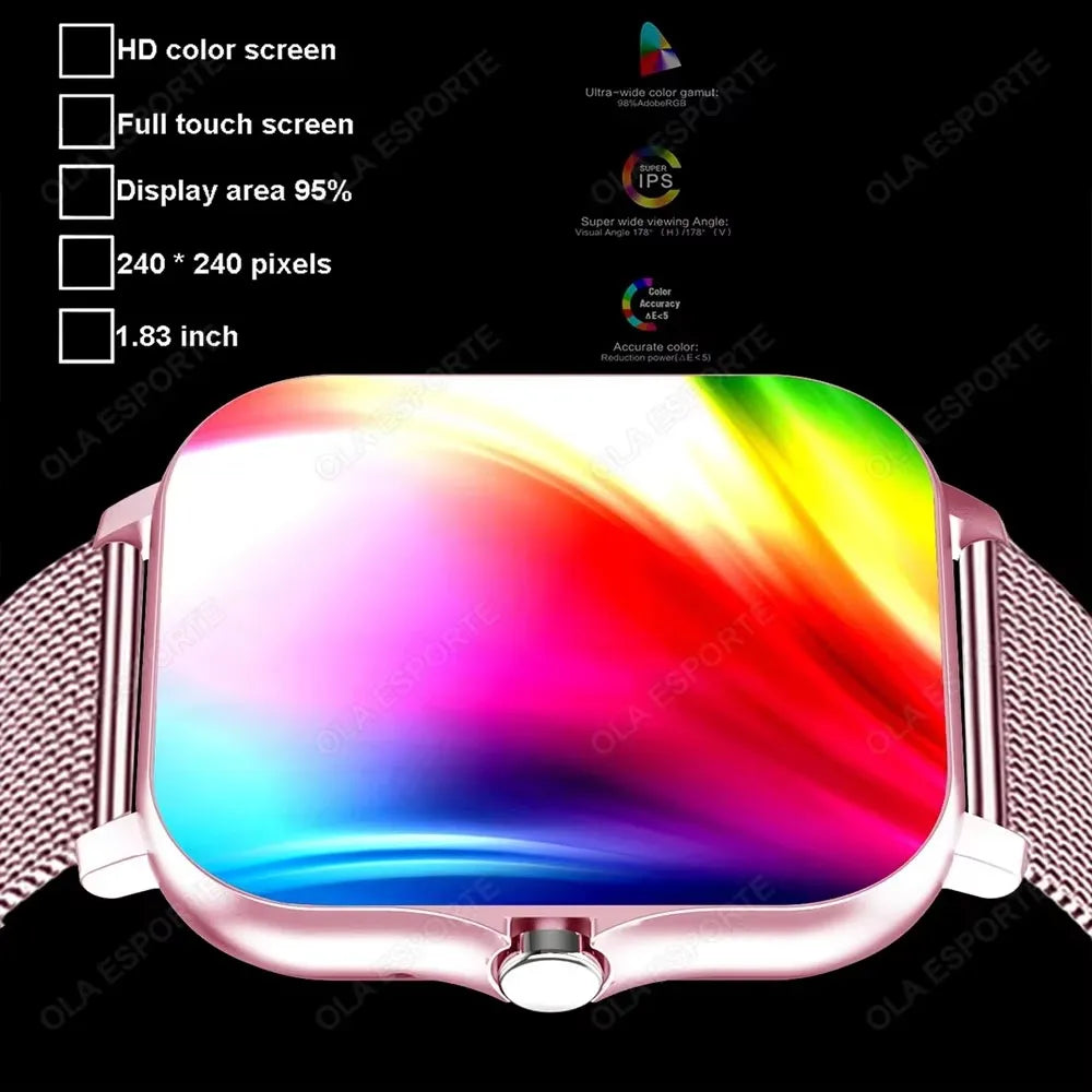 Reloj Inteligente Multifuncional con Bluetooth, Música, Fitness y Monitor de Sueño