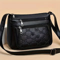 Bolso de Hombro para Mujer de Cuero PU Negro Gran Capacidad