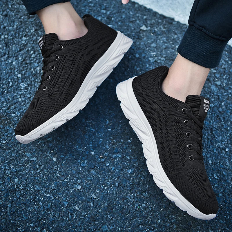 YRZL Zapatillas para correr para hombre, zapatillas deportivas ligeras a la moda, zapatillas transpirables para caminar, zapatillas deportivas cómodas para hombre