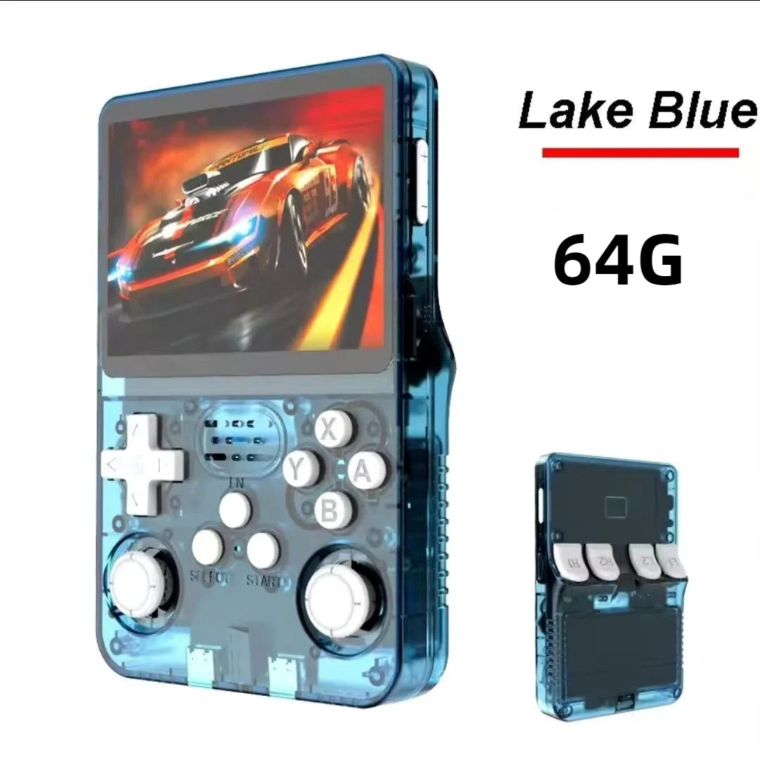 Consola de Juegos Retro R36S, Pantalla IPS de 3.5 Pulgadas, Sistema Linux, 64 GB