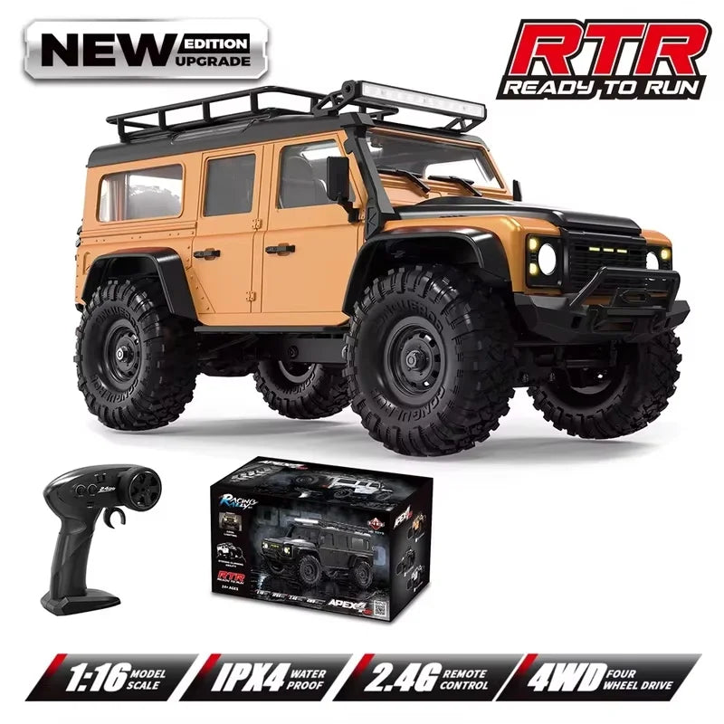 Coche RC 1:16 Monster Truck 4WD, Todoterreno Eléctrico, Regalos para Niños
