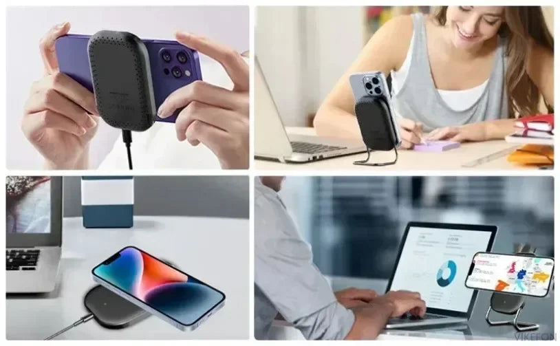 Cargador Inalámbrico Magnético de Escritorio, Soporte para Teléfono Celular, Estación de Carga Rápida para Magsafe iPhone 17 16 15 14 13 Pro Max
