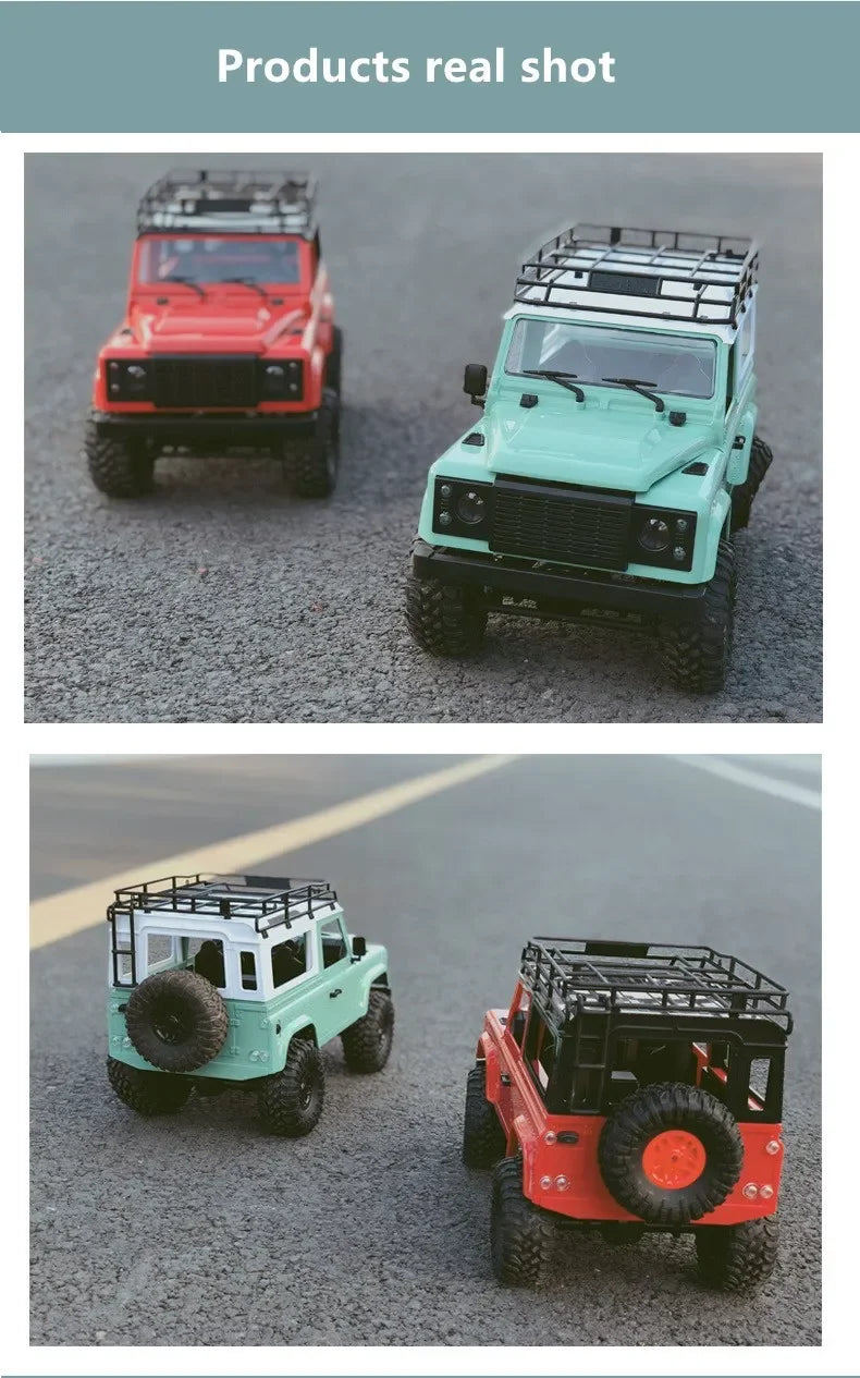 Coche RC Mangniu MN90 1/12 4WD con Luces LED Todoterreno